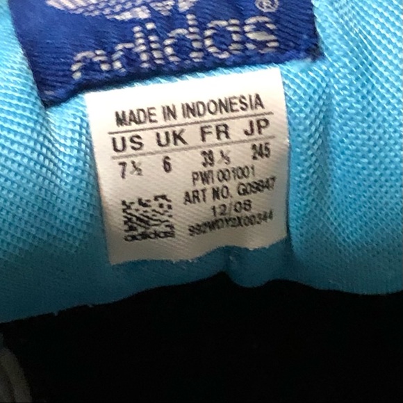 Blue Adidas Athletic Shoes - Picture 9 of 9